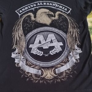 Tultex Black and Gray Graphic Tee